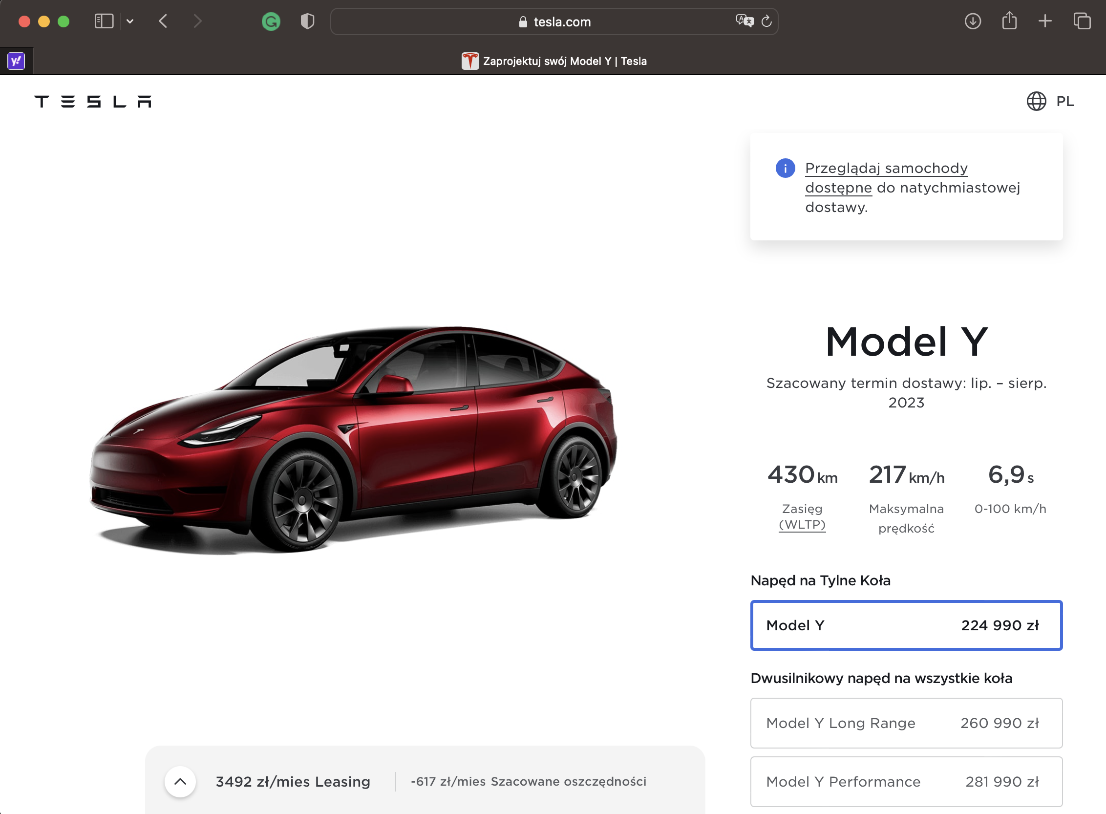Jak wygląda proces zamówienia nowego samochodu? – Tesla Owners Poland